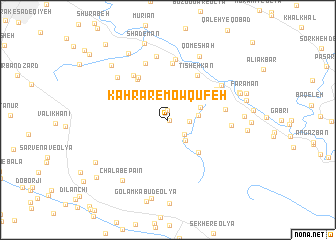 map of Kahrār-e Mowqūfeh