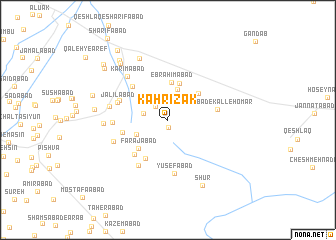 map of Kahrīzak