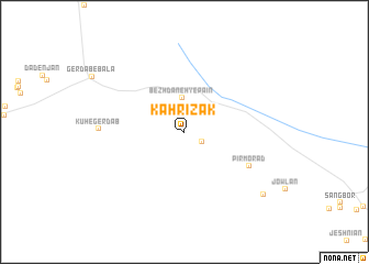map of Kahrīzak