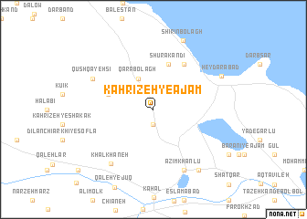 map of Kahrīzeh-ye ‘Ajam