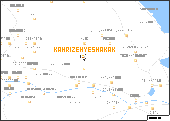 map of Kahrīzeh-ye Shakāk