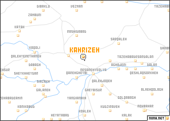 map of Kahrīzeh