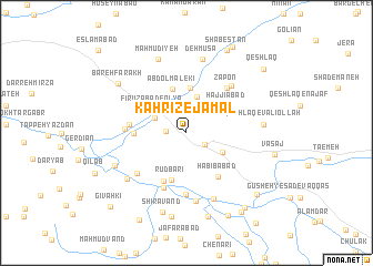 map of Kahrīz-e Jamāl