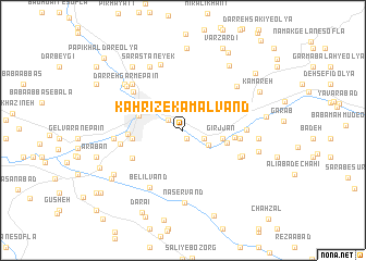 map of Kahrīz-e Kamālvand