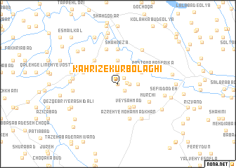 map of Kahrīz-e Kūrbolāghī