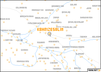 map of Kahrīz-e Salīm