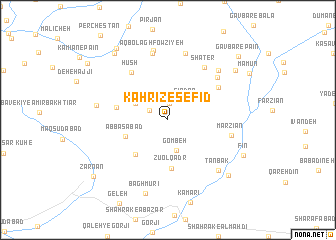 map of Kahrīz-e Sefīd