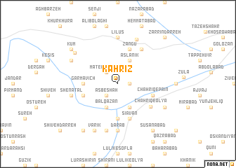 map of Kahrīz