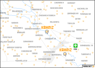 map of Kahrīz