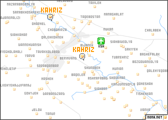 map of Kahrīz