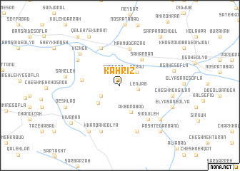 map of Kahrīz