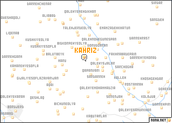 map of Kahrīz