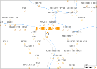 map of Kahrūd-e Pā\