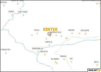 map of Kahtek