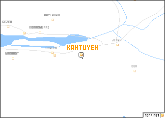 map of Kahtūyeh