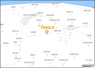 map of Kahula