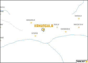 map of Kahungula