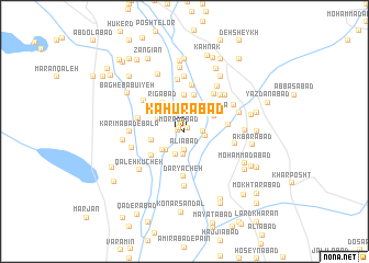 map of Kahūrābād