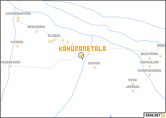 map of Kāhūrān-e Ţalā