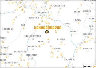 map of Kahūrān Garān