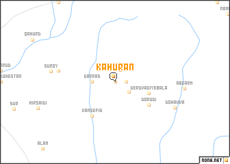 map of Kahūrān