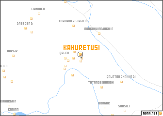 map of Kahūr-e Ţūsī