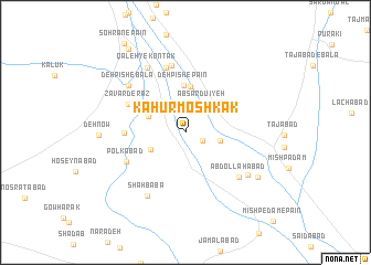 map of Kahūr Moshkak