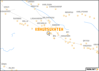 map of Kahūr Sūkhteh