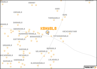 map of Kahwāla