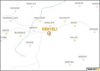 map of Kahyalı