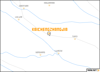 map of Kaichengzhangjia