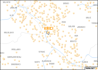 map of Kaići