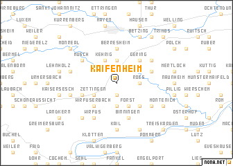 map of Kaifenheim