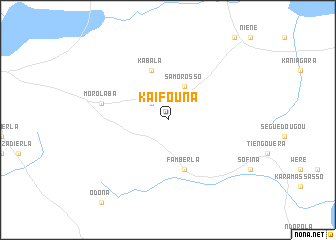 map of Kaïfouna