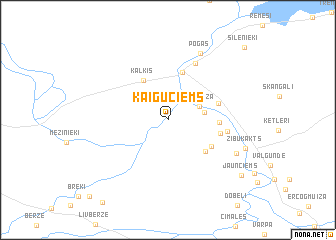 map of Kaiguciems