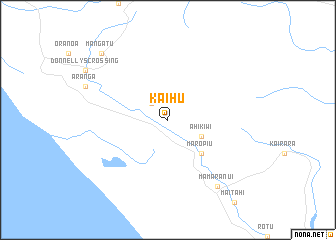 map of Kaihu