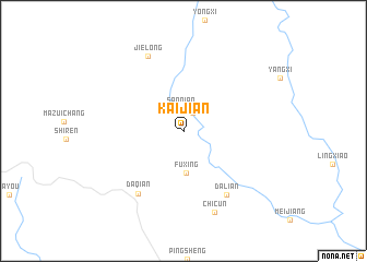 map of Kaijian
