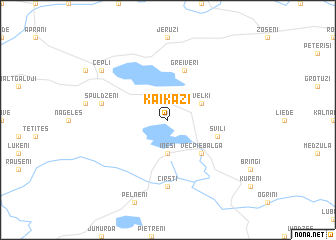 map of Kaikaži