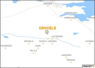 map of Kaikkola