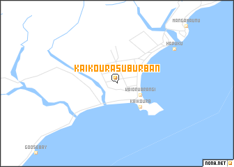 map of Kaikoura Suburban