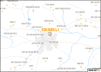 map of Kaimakli