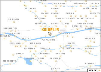 map of Kaimelis