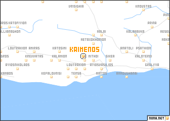 map of Kaiménos