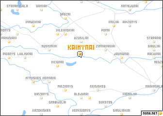 map of Kaimynai