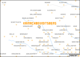 map of Kainach bei Voitsberg