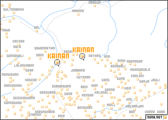 map of Kāīnān