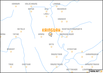 map of Kaingdaw