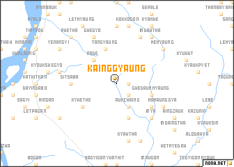 map of Kainggyaung