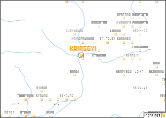 map of Kainggyi