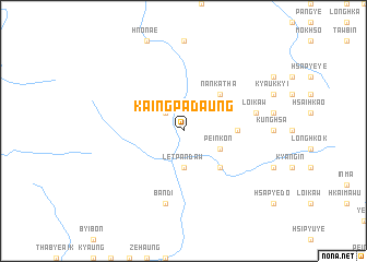 map of Kaingpadaung